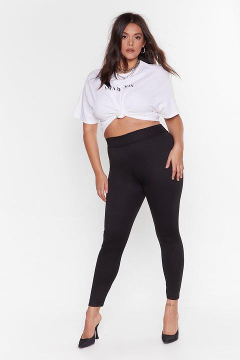 Womens Ms High Waist Ponte Leggings