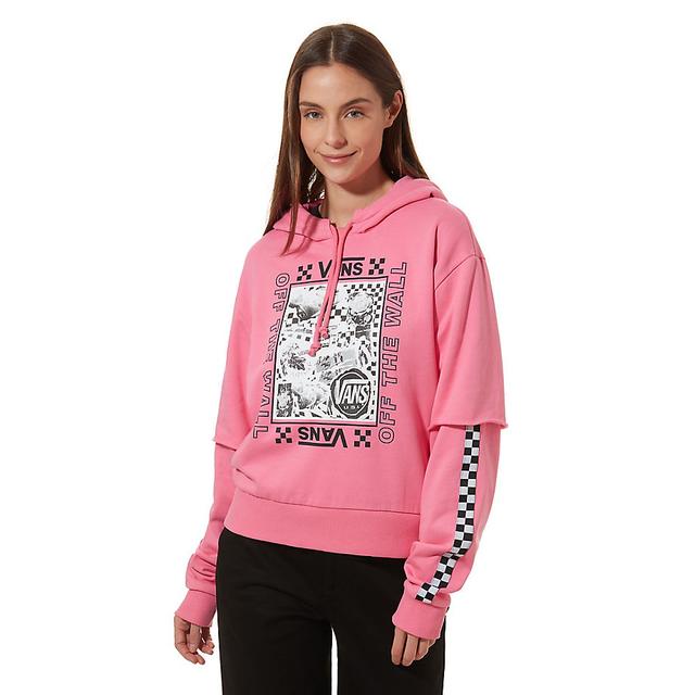 pink vans hoodie womens 