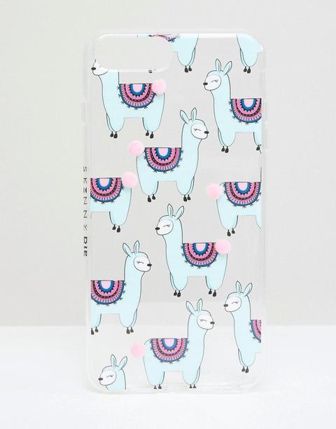 Funda Para Iphone Plus Con Diseño De Pompón Y Llama De Skinnydip