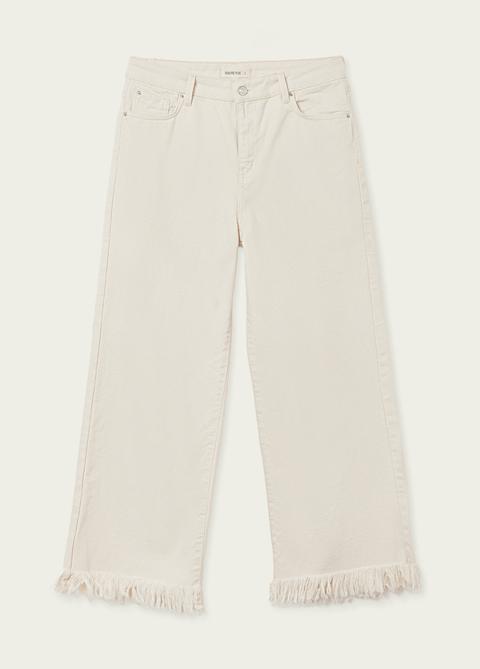 Pantalon Shasha Culotte Bajo Desflecado