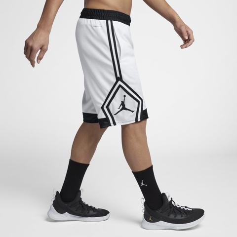 Shorts Da Basket Jordan Rise Diamond - Uomo - Bianco