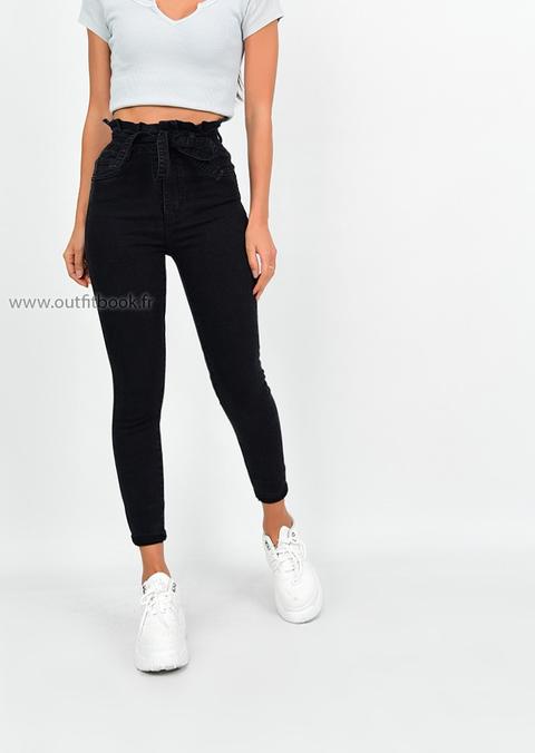 paperbag black jeans
