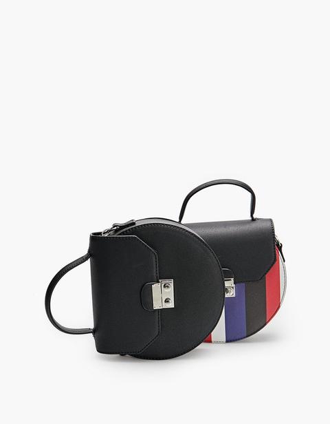 Borsa Tracolla Rotonda Nero