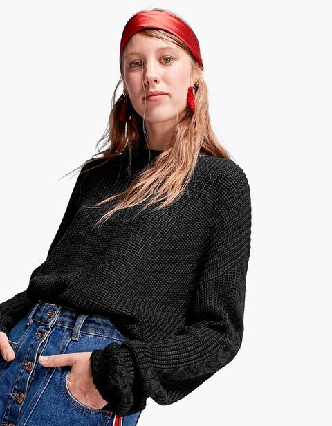 Maglia Maniche Voluminose Nero