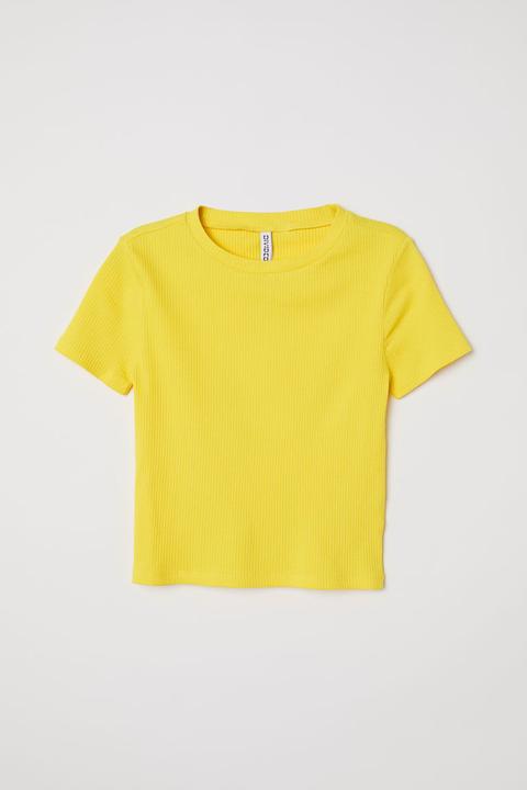 Camiseta De Canalé - Amarillo