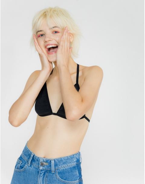 Top Negro Canale Espalda T