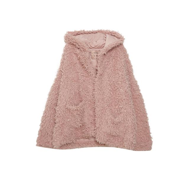 pull and bear fluffy jacket
