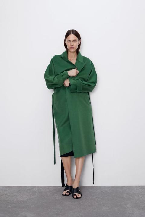 balloon sleeve coat zara