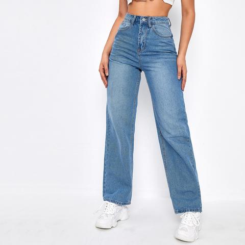 High Waist Boyfriend Jeans