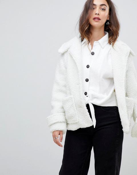 Free People - So Soft Cosy - Cappotto Doppiopetto - Bianco