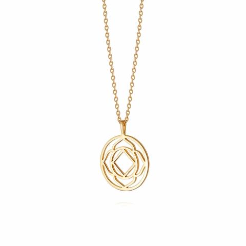 Base Chakra Necklace 18ct Gold Plate