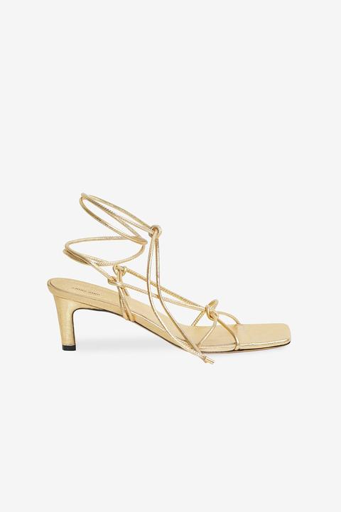 Anine Bing Graham Sandals In Gold