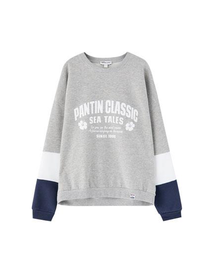 Sudadera Panel Mangas Pantín Classic