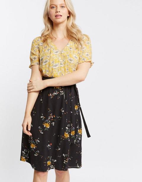 Rita Windswept Posy Wrap Skirt