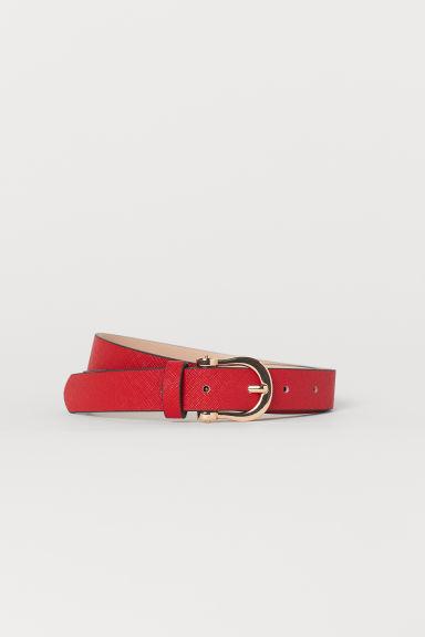 H & M - Narrow Belt - Red