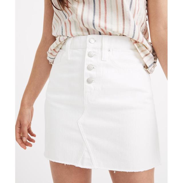 white button skirt