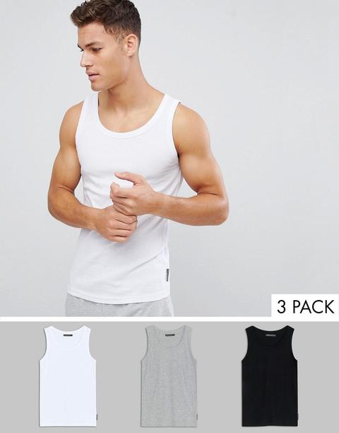 Pack De 3 Camisetas Sin Mangas De French Connection