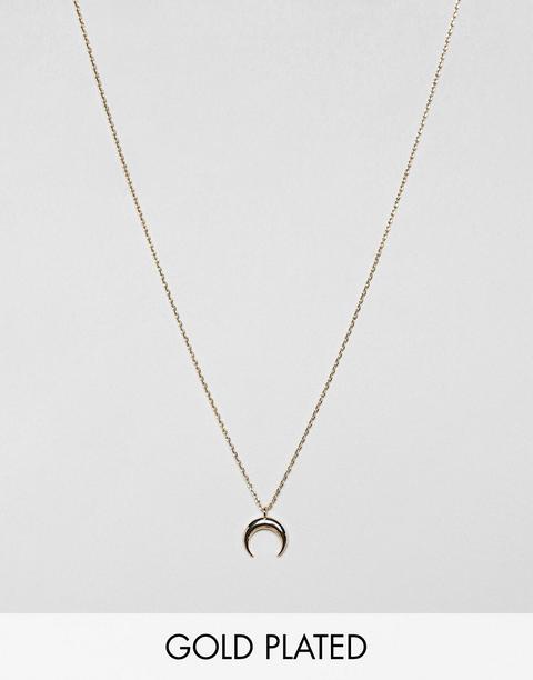 Estella Bartlett Gold Plated Curved Horn Necklace