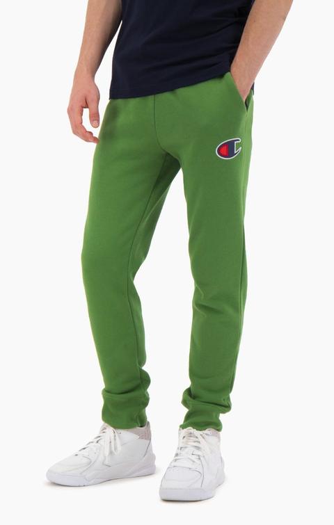 Suede C Cotton Terry Cuffed Joggers