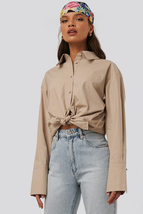 Na-kd Trend Chemise En Coton - Beige