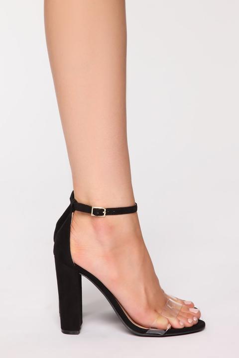 black heels one strap