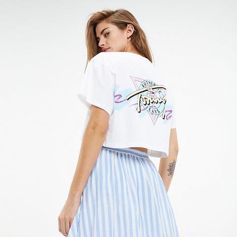 tommy jeans cropped t shirt