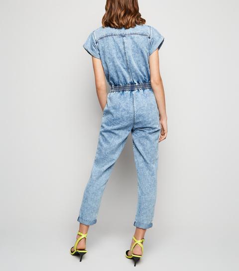 new look boiler suit denim