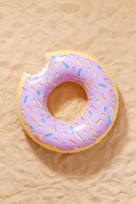 Lilac Donut Inner Tube Pool Float