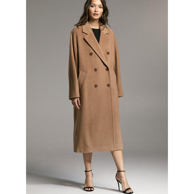 double breasted camel coat