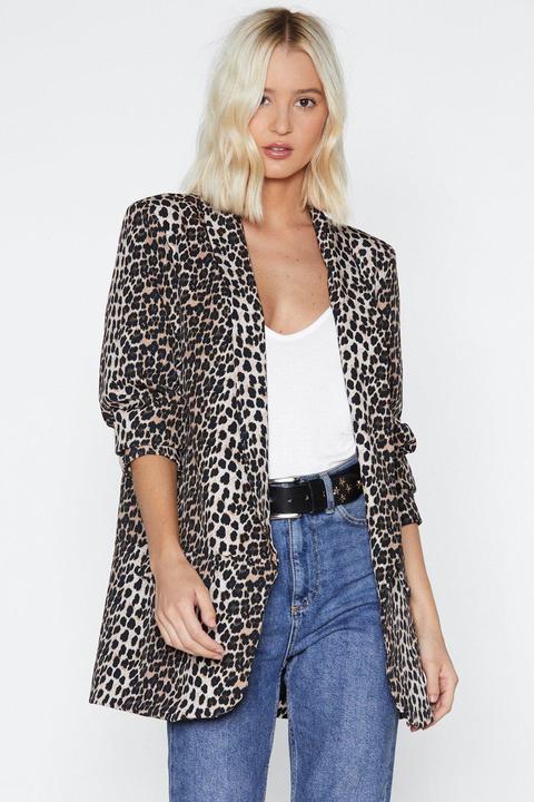 Leopard Put Your Claws Away Leopard Blazer