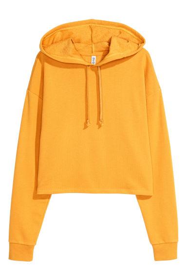 cropped hooded top