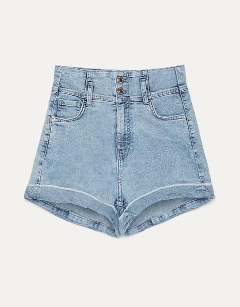 Short High Waist Con Vuelta