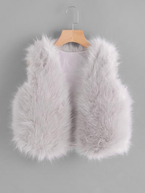 Faux Fur Crop Vest