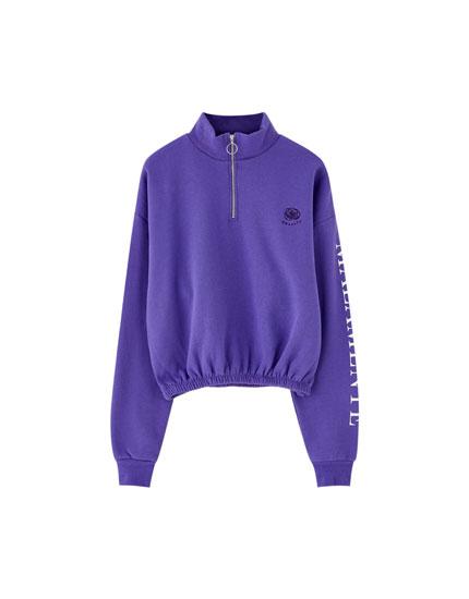 Sudadera Morada Pull&amp;bear By Rosalía