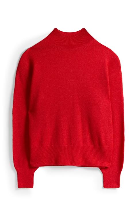 Jersey Rojo De Cuello Alto