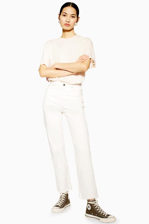 Womens **white Slim Jeans By Topshop Boutique - White, White