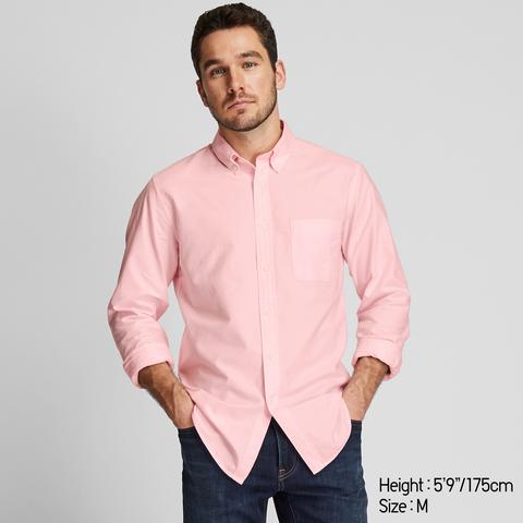 Men Slim Fit Oxford Shirt (button-down Collar)