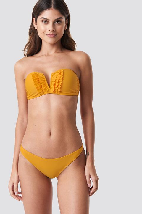 Na-kd Swimwear Bikini Panty - Yellow