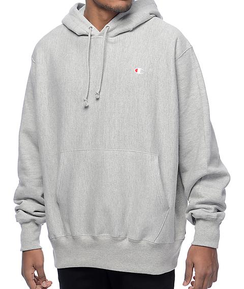 grey champion hoodie cheap