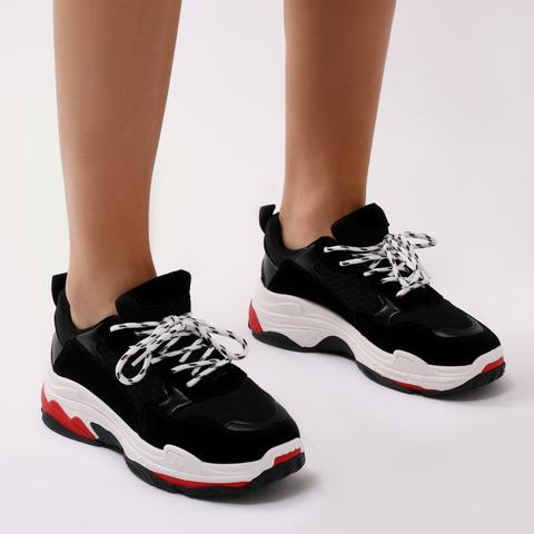 Switch Chunky Trainers Black