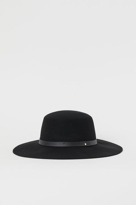 Chapeau De Laine - Noir