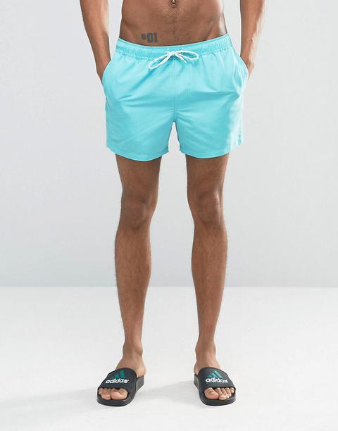 Shorts De Baño Cortos En Turquesa De Asos