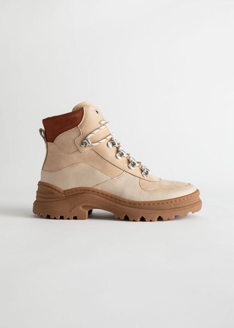 Chunky Platform Hiking Boots from AND 