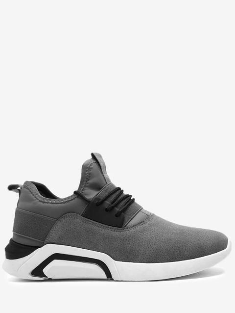 Scarpe Da Ginnastica In Pelle Scamosciata Con Fascia Elastica Stringata