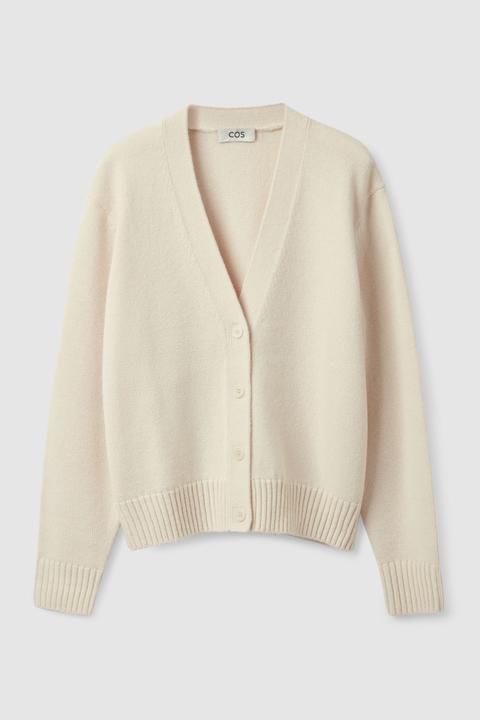 V-neck Wool Cardigan