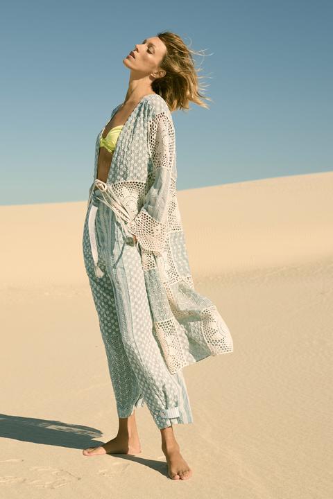 Kimono Combinado Crochet Limited Edition