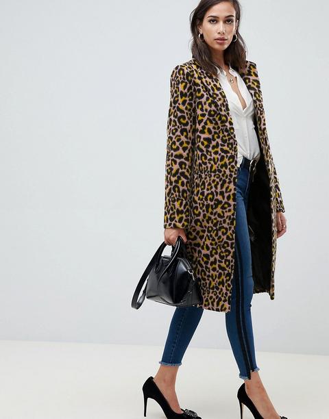 Asos Design - Cappotto Maculato - Multicolore