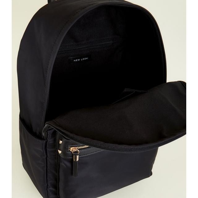 leather look backpack