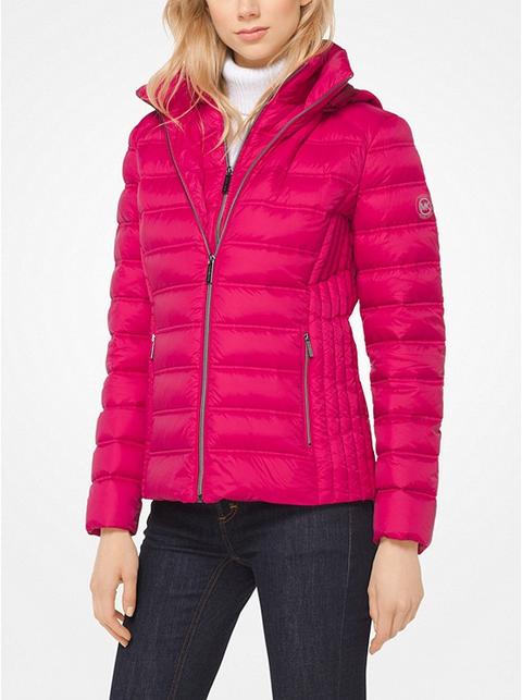 Layered Nylon Down Jacket