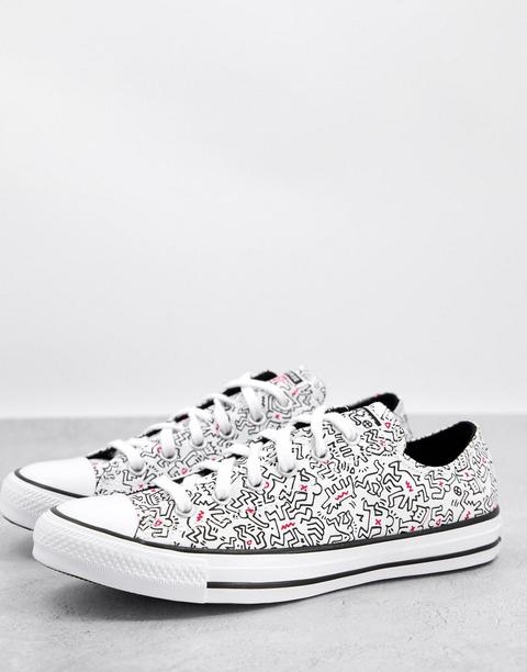 Zapatillas Blancas Chuck Taylor All Star Ox De Converse X Keith Haring-blanco